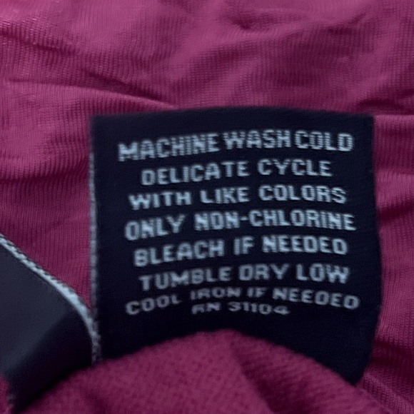 New Directions Fuchsia Dressy Textured Tank Top Satin Trim Size Large - Picture 5 of 5